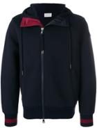 Moncler Off-centre Zipped Hoodie - Blue