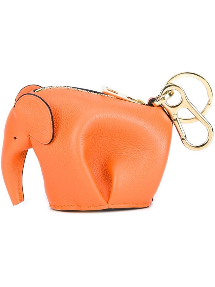 Loewe Elephant Coin Purse - Yellow & Orange