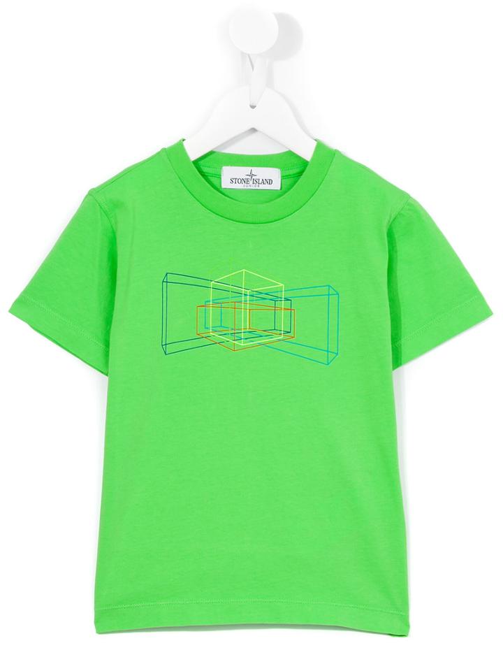 Stone Island Kids Print T-shirt, Boy's, Size: 10 Yrs, Green