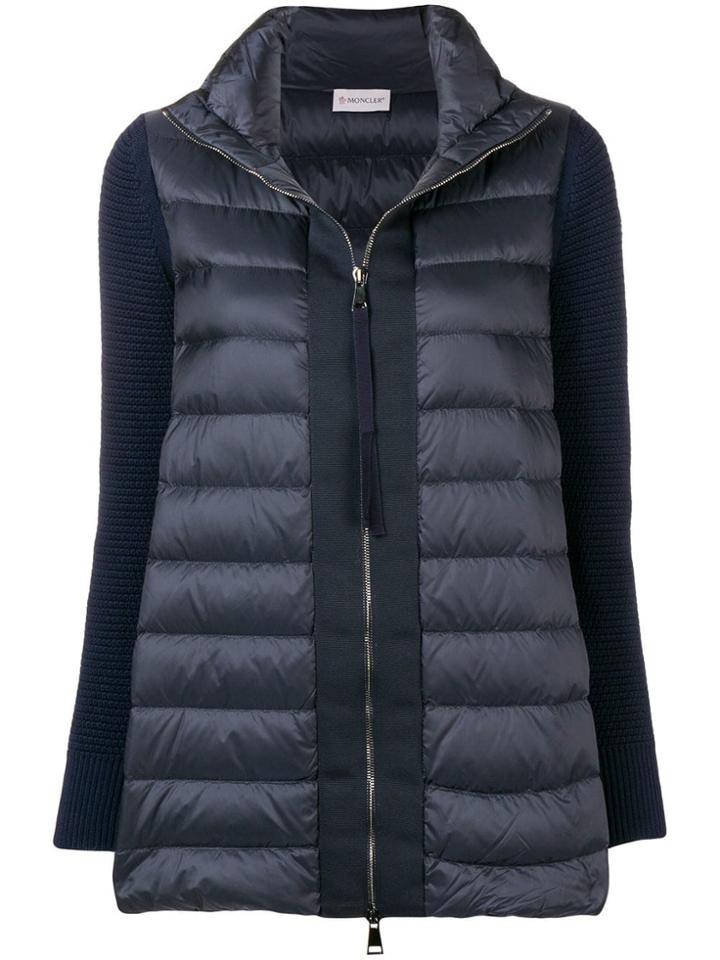 Moncler Padded Cardigan - Blue