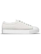 Myswear Vyner Sneakers, Men's, Size: 45, White, Leather/ostrich Leather/rubber
