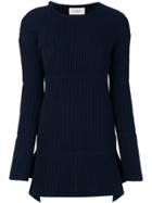 Ports 1961 Long Flared Sweater - Blue