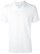Neil Barrett Double V-neck T-shirt, Men's, Size: Small, White, Cotton