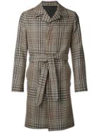 Ami Alexandre Mattiussi Tie Waist Front Button Coat - Black