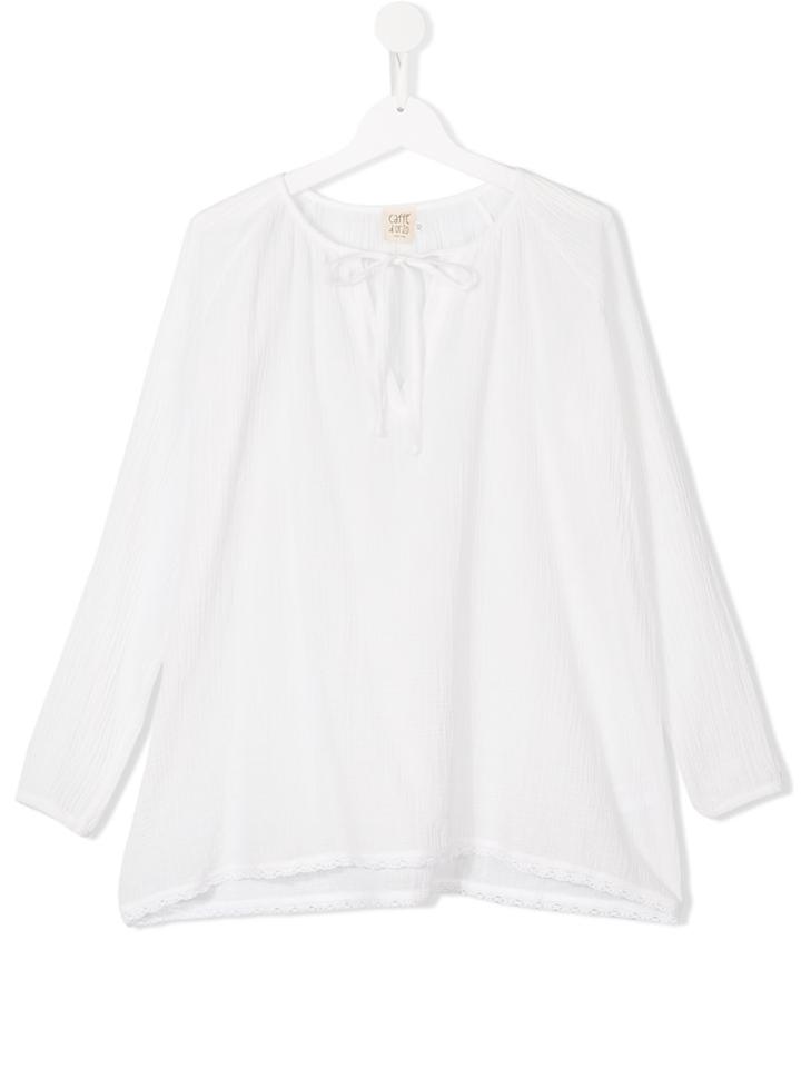 Caffe' D'orzo Giordana Blouse, Girl's, Size: 16 Yrs, White