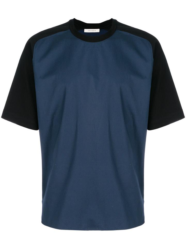 Cédric Charlier Colour Block T-shirt - Blue