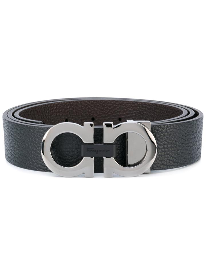 Salvatore Ferragamo Logo Belt - Brown