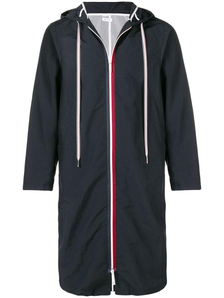 Thom Browne Solid Nylon Swim Parka - Black