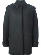 Isabel Marant Zipped Up Coat, Women's, Size: 40, Grey, Wool/polyester/viscose/cotton