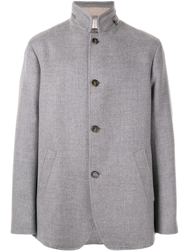 Loro Piana Long-sleeve Fitted Jacket - Grey