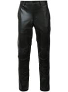Comme Des Garçons Homme Plus 'vegan' Trousers, Men's, Size: Small, Black, Artificial Leather