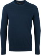 Michael Kors Crew Neck Sweater, Men's, Size: Large, Blue, Cotton