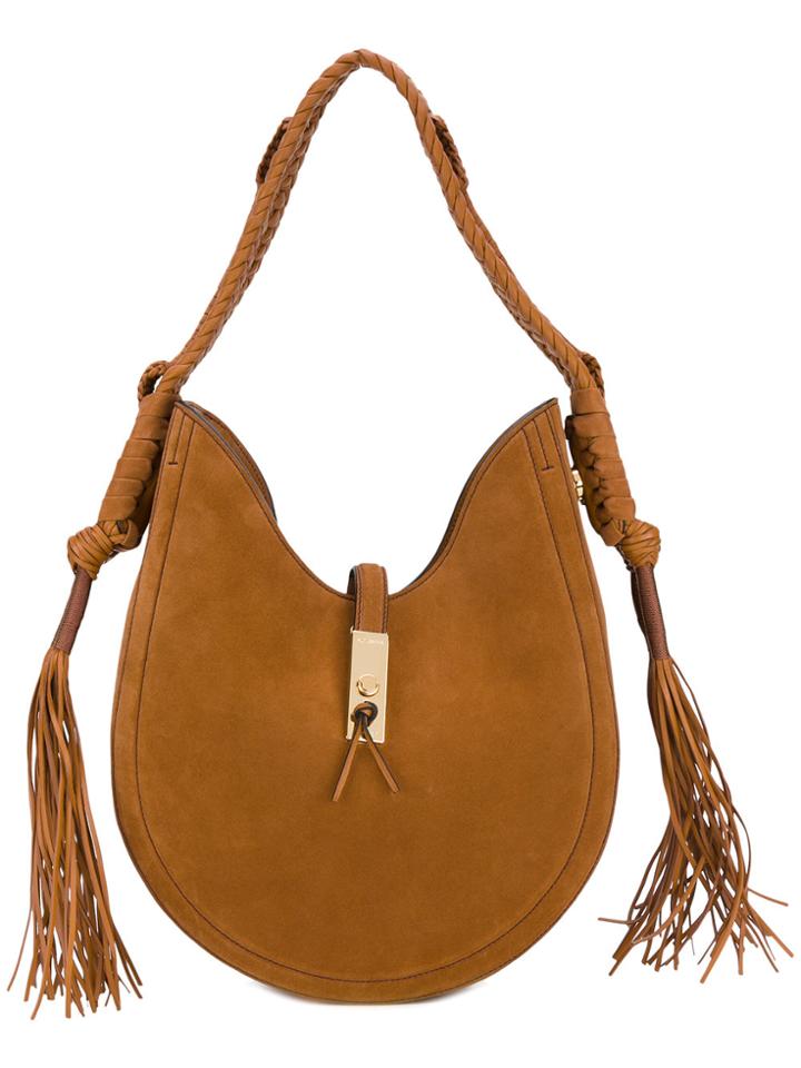 Altuzarra Braided Strap Hobo Bag - Brown