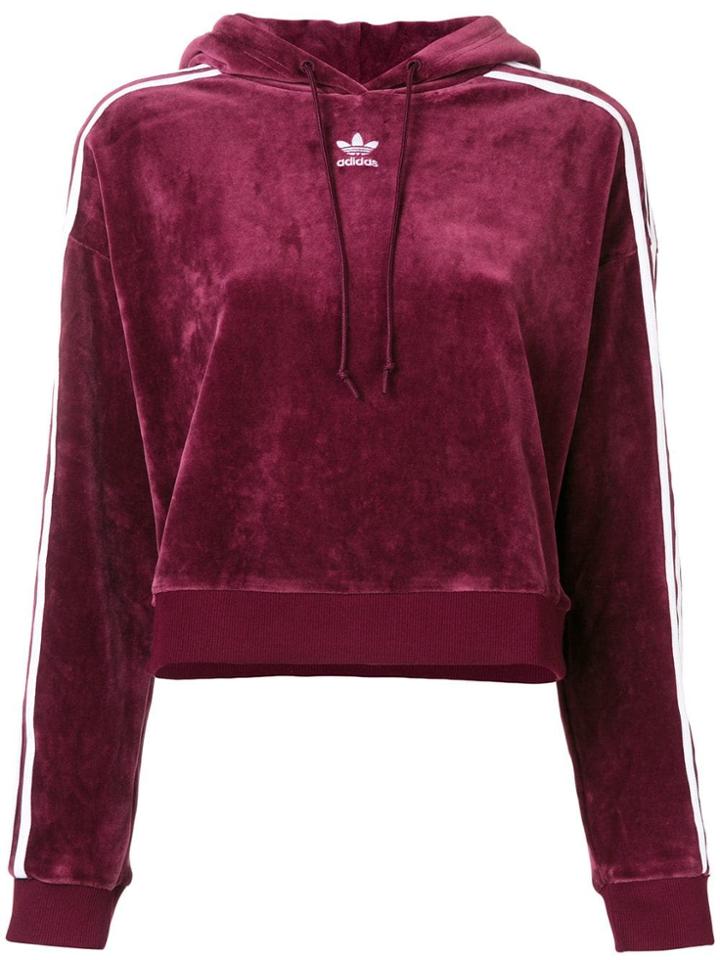 Adidas Hooded Logo Sweatshirt - Pink & Purple