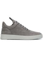 Filling Pieces Perforated Platform Sole Sneakers - Grey