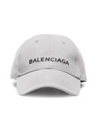 Balenciaga Grey Cap With Black Logo
