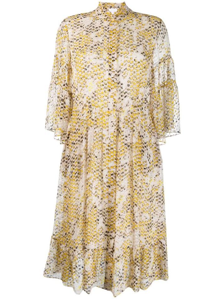 Lala Berlin Snakeskin Print Shirt Dress - Neutrals