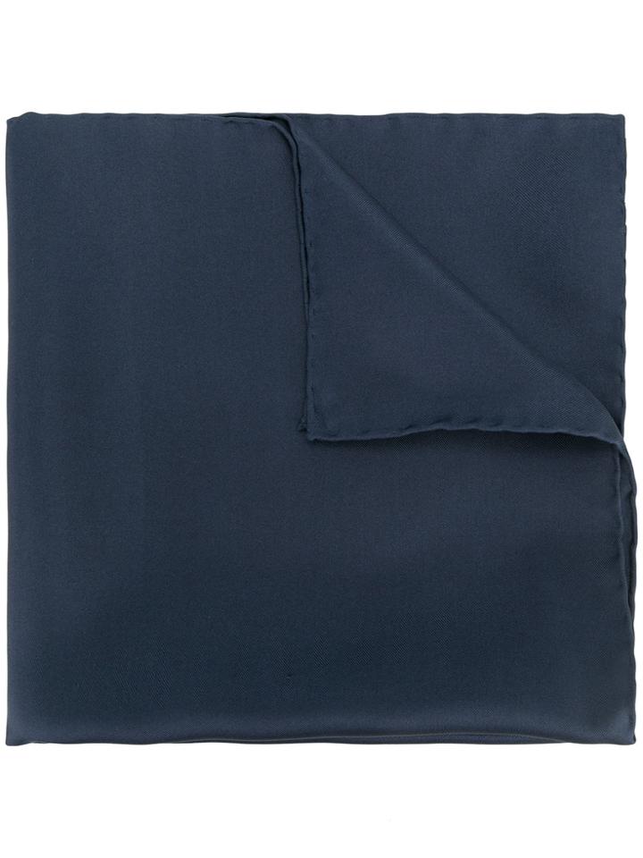 Lanvin Classic Pocket Square - Blue