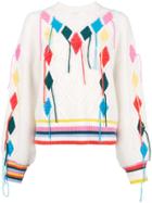 Mira Mikati Loose Knit Sweater - White
