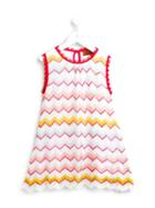 Missoni Kids Zig Zag Crochet Knit Dress, Girl's, Size: 6 Yrs, Yellow