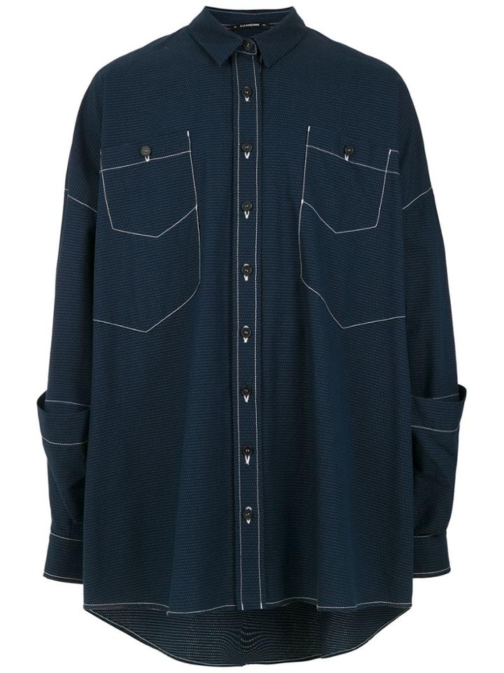 À La Garçonne Oversized Shirt - Blue