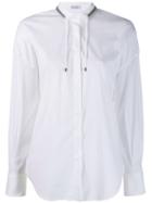 Brunello Cucinelli Drawstring Long-sleeve Shirt - White
