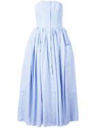 Natasha Zinko Pleated Trim Dress - Blue