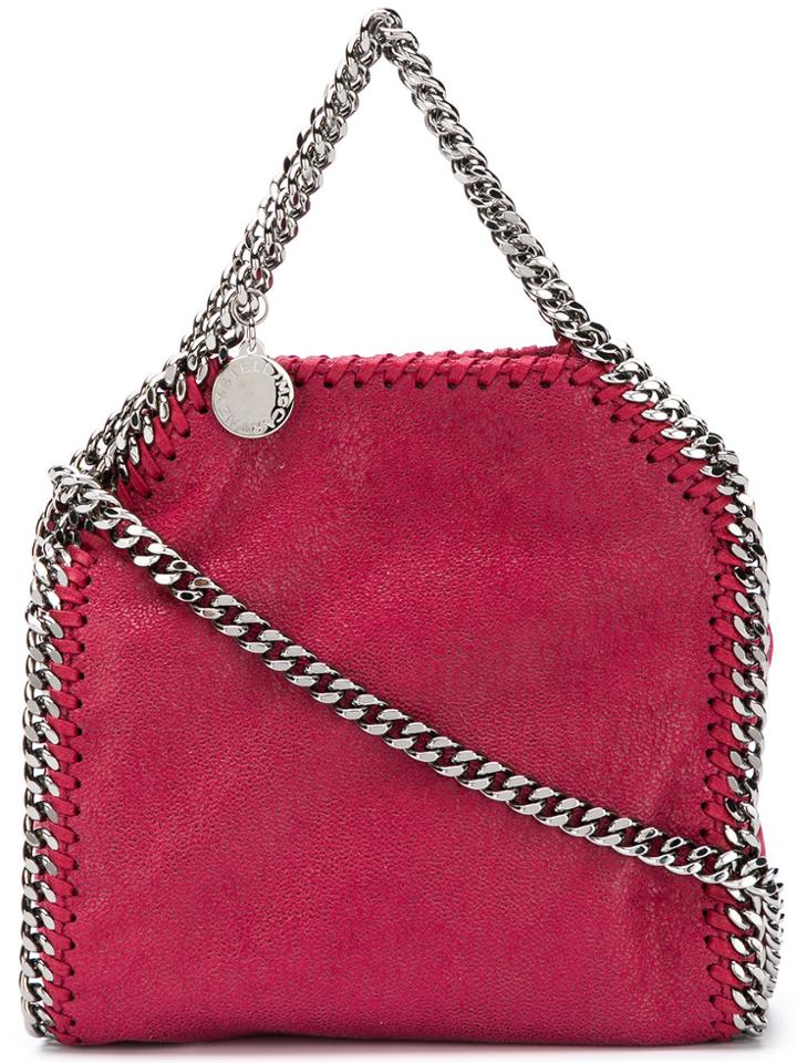 Stella Mccartney Chain Embellished Shoulder Bag - Pink & Purple
