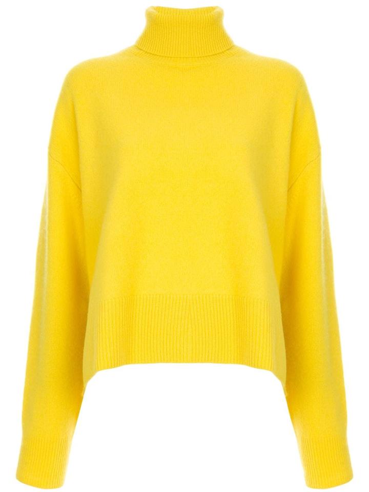 Le Ciel Bleu Turtle Neck Knit Top - Yellow