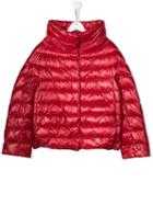 Herno Kids Teen Shell Puffer Coat - Red