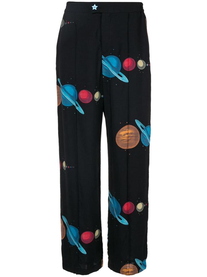 Undercover Space Print Trousers - Black