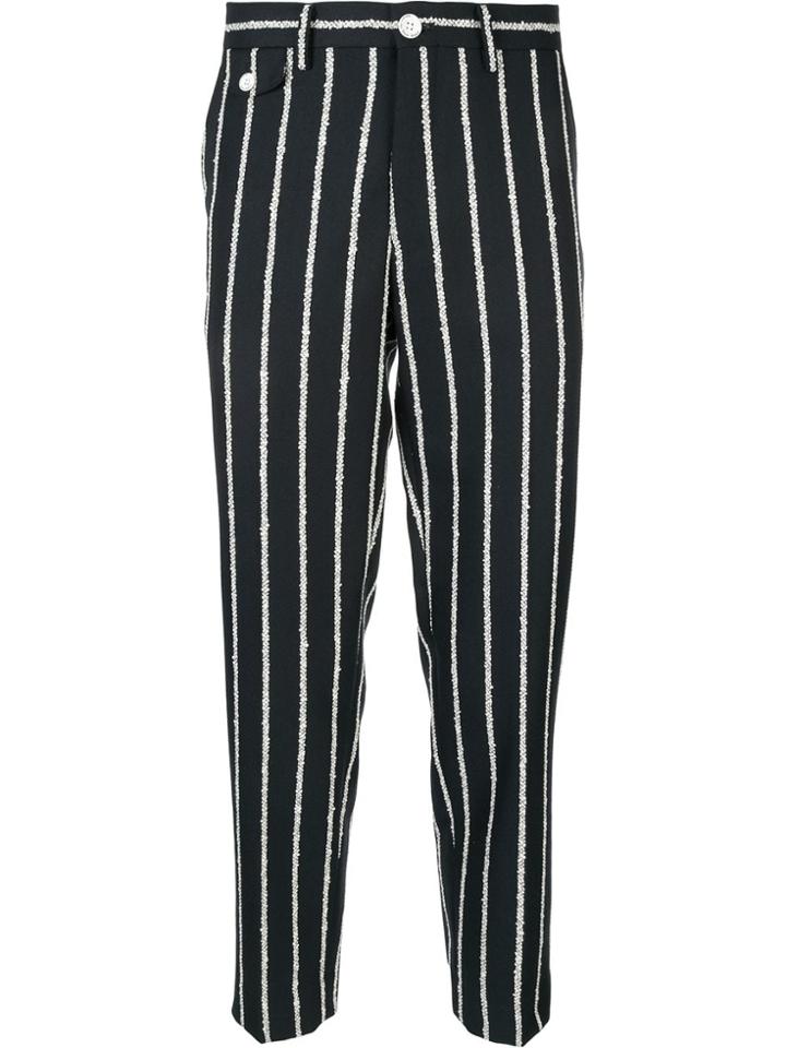 Education From Young Machines Patterned Chinos - Blue