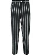 Education From Young Machines Patterned Chinos - Blue