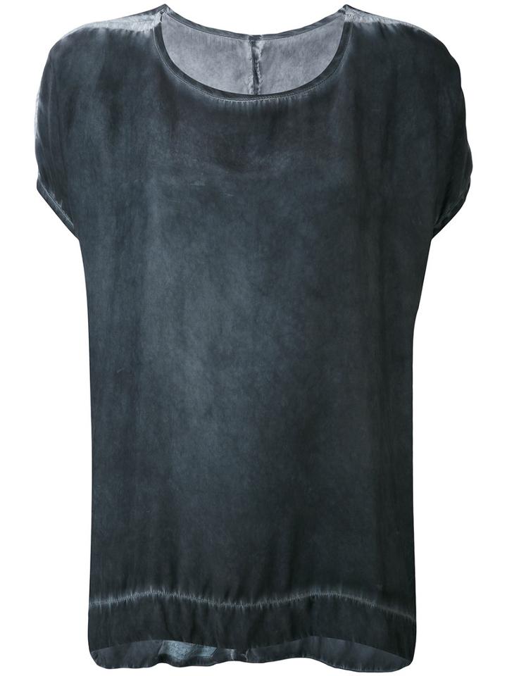 Isaac Sellam Experience - Round Neck T-shirt - Women - Silk - 40, Grey, Silk