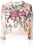 Fendi - Layered Floral Top - Women - Silk/cotton/polyester/metal - 40, Nude/neutrals, Silk/cotton/polyester/metal