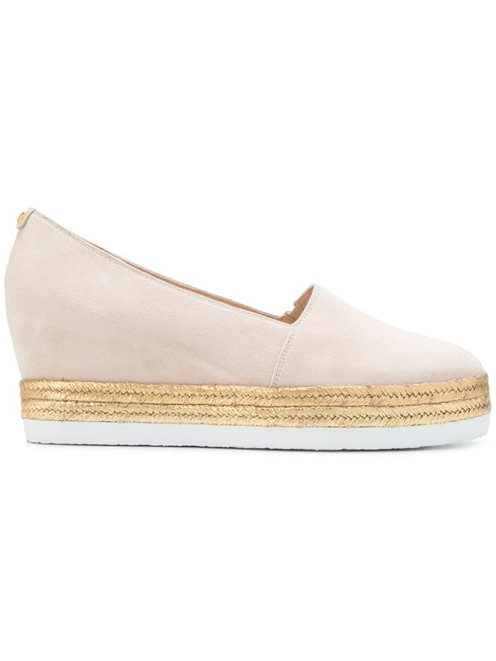 Hogl Wedge Espadrilles - Nude & Neutrals