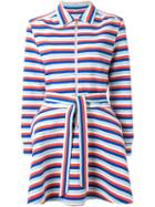 Julien David Striped Belted Coat