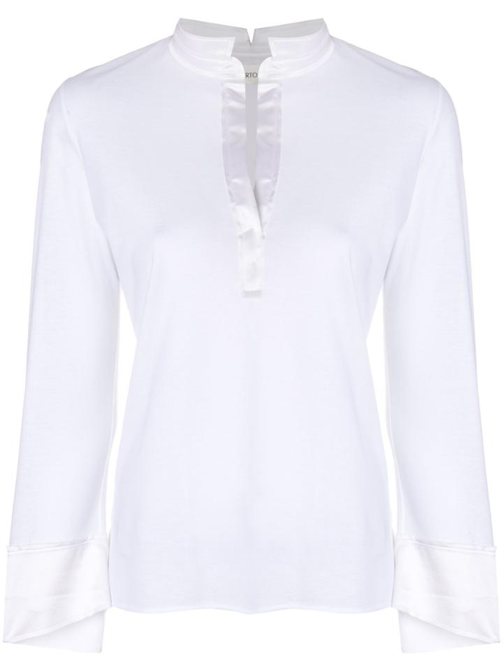 Lamberto Losani V-neck Sweater - White
