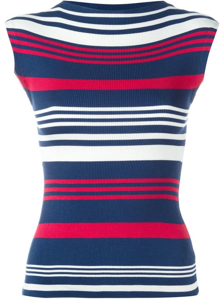 Dolce & Gabbana Ribbed Striped Tank Top