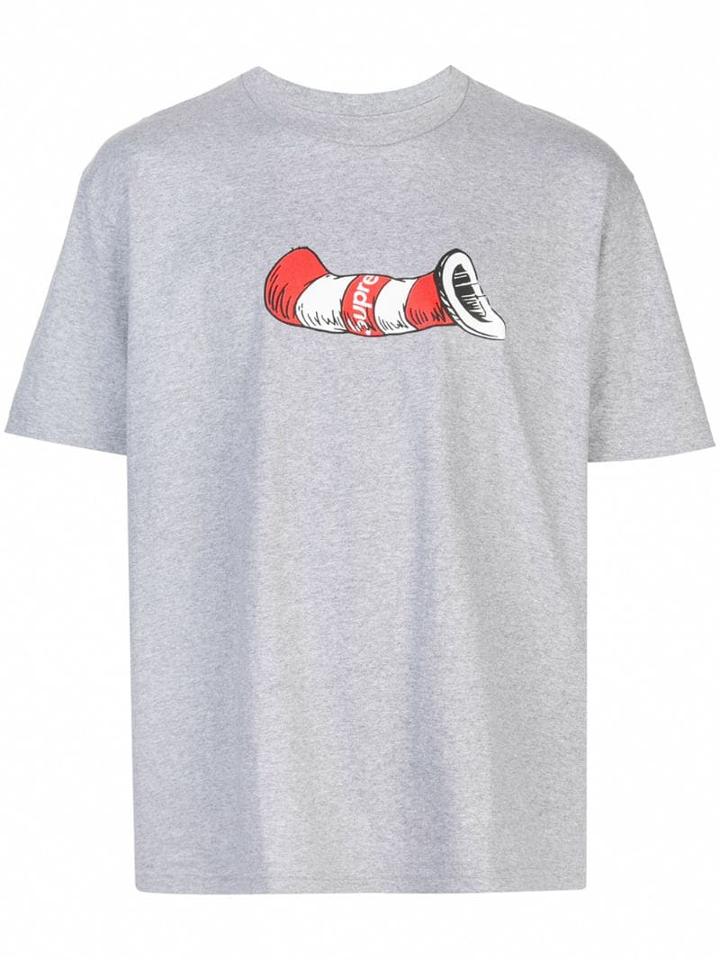 Supreme Cat In The Hat T-shirt - Grey