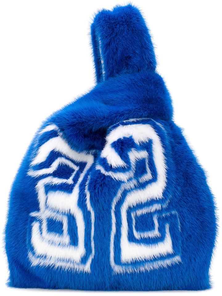 Simonetta Ravizza Furrissima 32 Tote - Blue