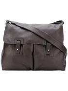 Orciani Wide Messenger Bag - Brown