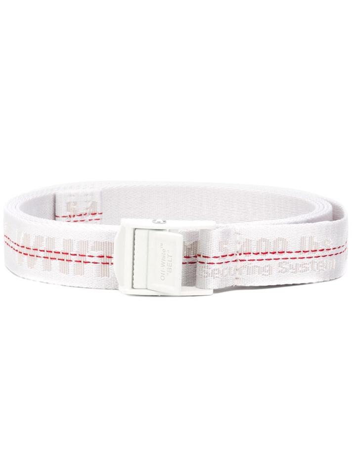 Off-white Industrial Logo Belt - Neutrals