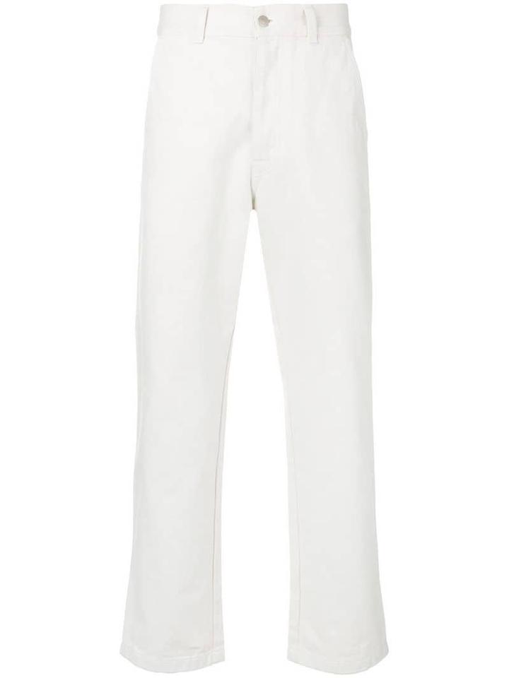 Ami Paris Straight Fit Jeans - White