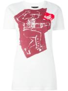 Vivienne Westwood Anglomania Man Print T-shirt, Women's, Size: Large, White, Cotton