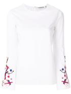 Essentiel Antwerp Contrast-sleeve Blouse - White