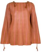 See By Chloé Striped Tie-detail Jumper - Brown