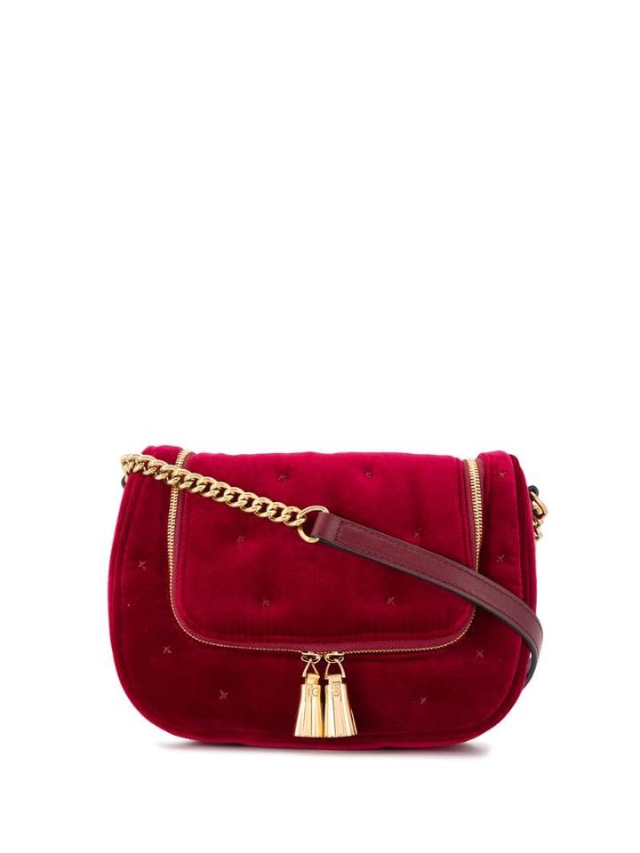 Anya Hindmarch Tassel Detail Shoulder Bag - Red