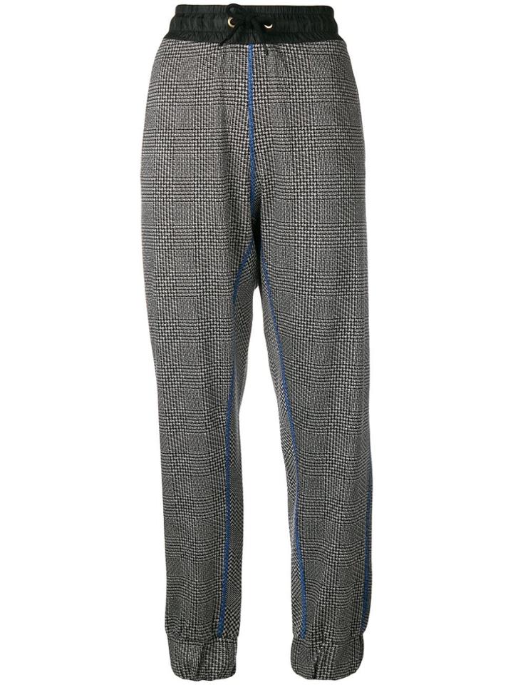 Tommy Hilfiger Plaid Track Pants - Black