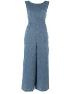Isa Arfen Sleeveless Denim Jumpsuit
